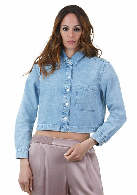 Lazare camicia corpped in denim DES PETIT HAUTS | Camicie | LAZARE-1E25050503051